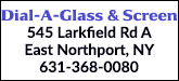 Dial-A-Glass & Screen Sponsorship Banner