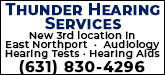 Thunder Hearing Services Sponsorship Banner
